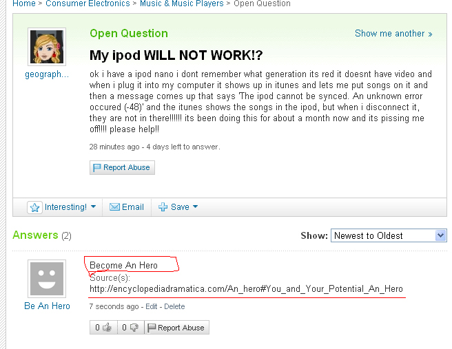 [[unfunny|Become an hero!